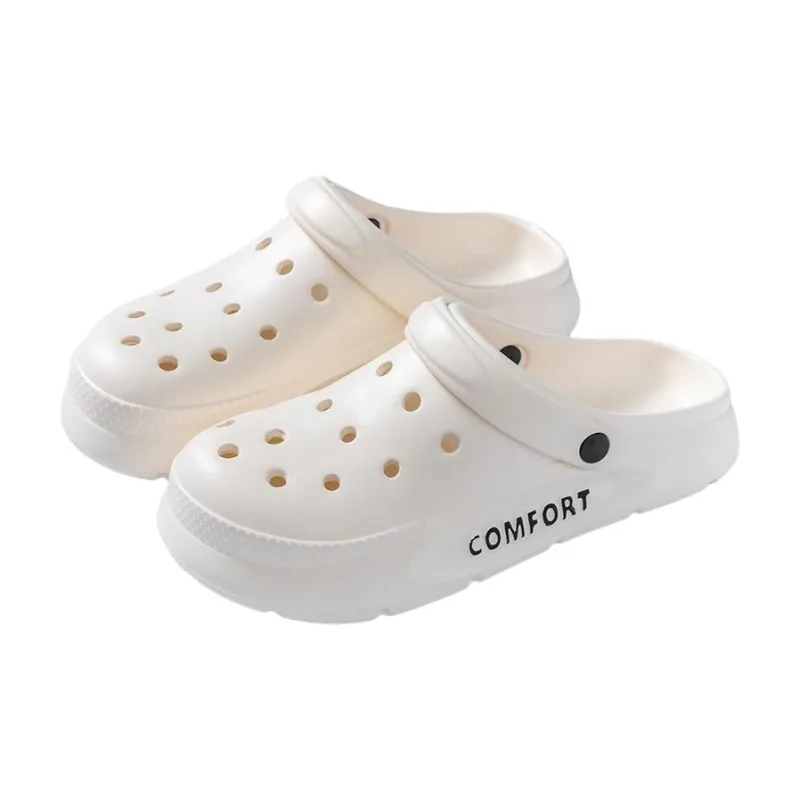 LUNNIFEIYA EVA Soft Sole Summer Clogs Home Indoor Slip Resistant Closed Toe Slippers-4