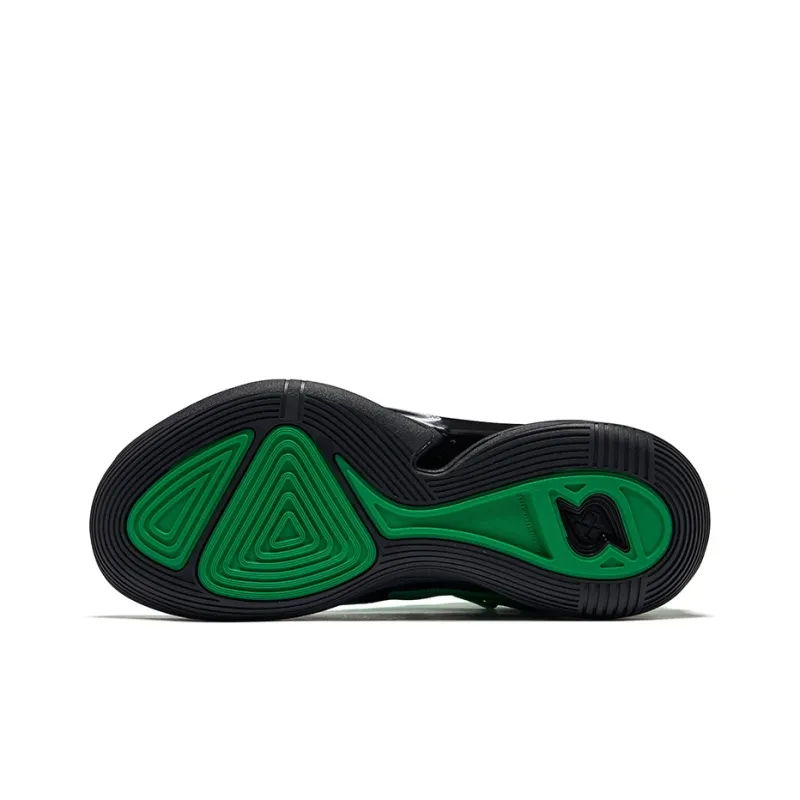 Erke Humble TD Cushioning Rebound Anti Rollover Low Top Basketball Shoes Men's Lime Green Jet Black-4