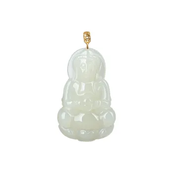 Royal Heaven's Choice Pendants White Jade Unisex