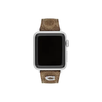 COACH Watch Band All Compatibility 210mm Cowhide Leather Material