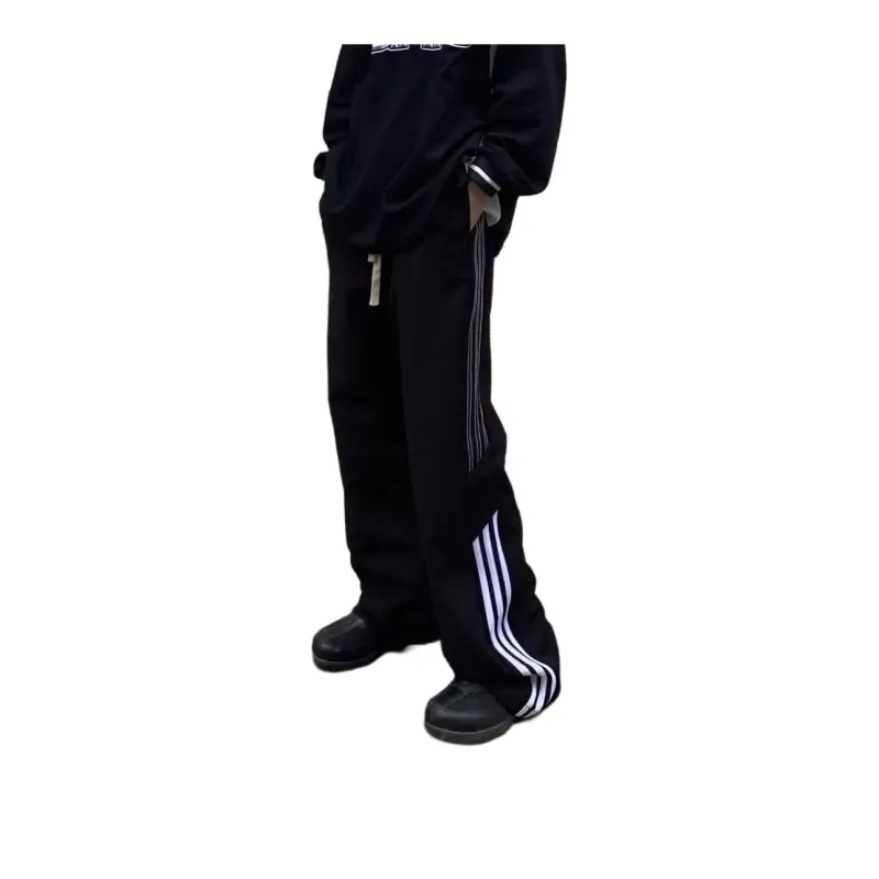 WELTER EXPERIMENT Casual Pants Unisex Black-1
