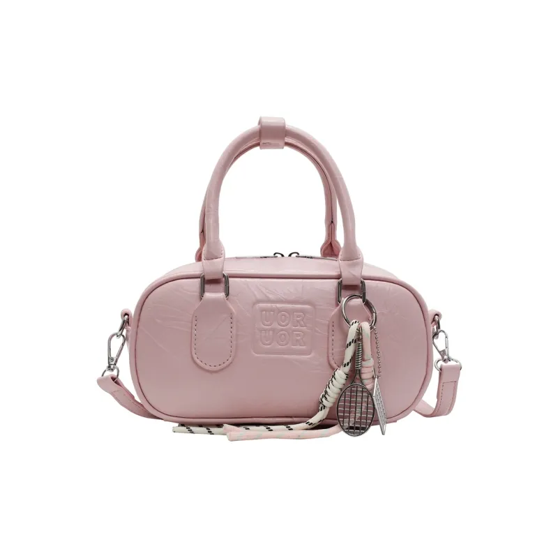 Yalu PU Handbag Regular Women's Black/Pink/White/Silver-7