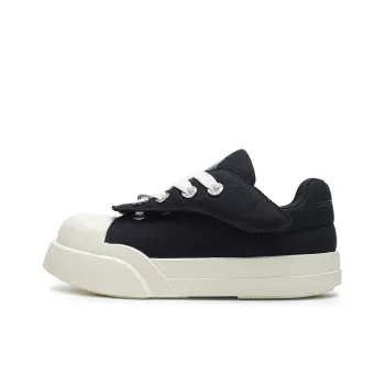 ESTEE GEEA Wear Resistant Lightweight Breathable Height Increasing Low Top Skateboard Shoes Unisex White Black