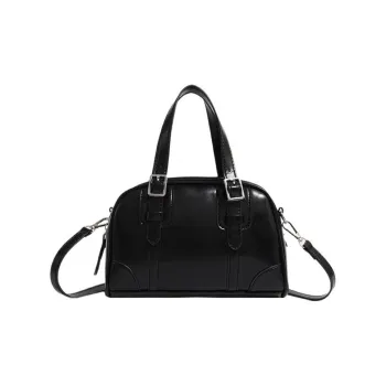 SEPTWOLVES PU Handbag Regular Women's Black/Light Coffee/Dark Coffee