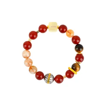 Bubble Scallops Agate Bracelets Unisex