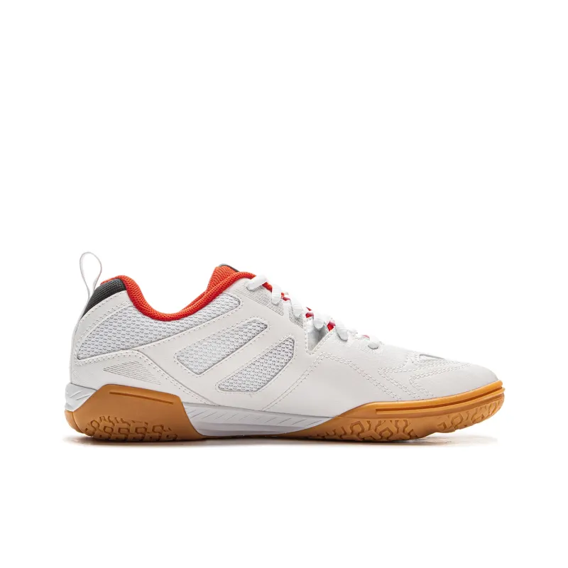 LiNing Anti-Slip Wear-Resistant Low-Top Training Shoes Unisex White Black-1