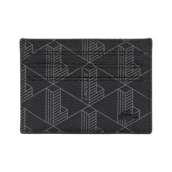 LACOSTE PVC Card Holder Men's Black