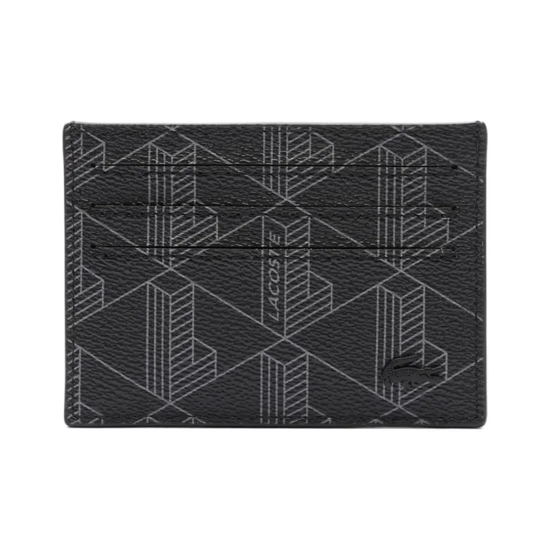 LACOSTE PVC Card Holder Men's Black-0
