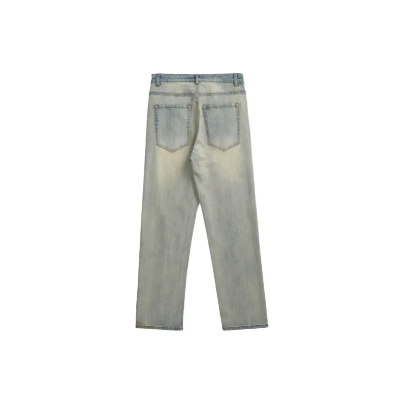 Children Of Huaxia Jeans Men's Vintage Light Blue-1