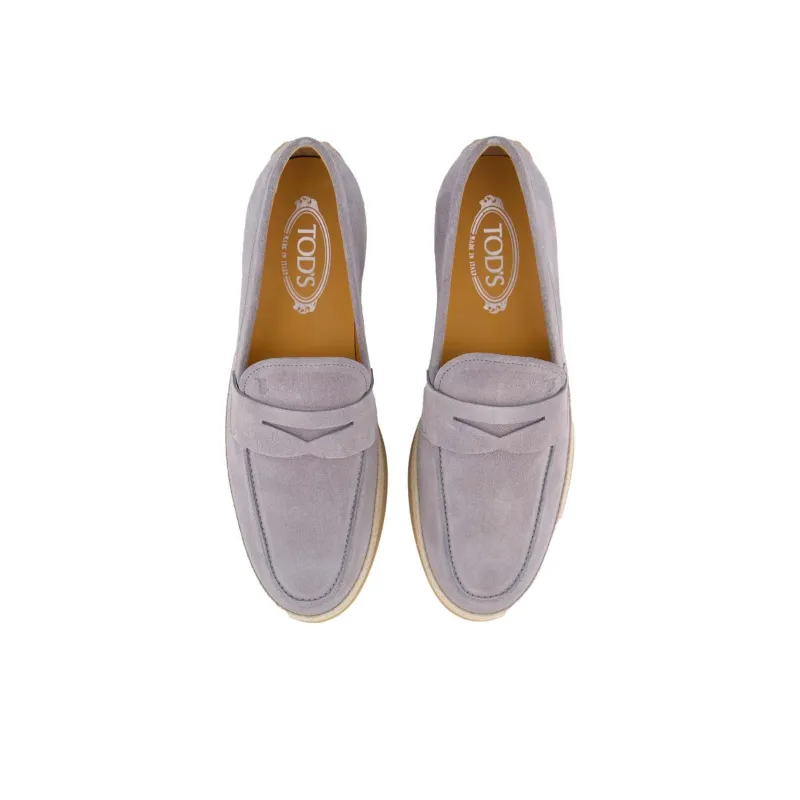 TOD'S Gomma Rafia Casual Shoes Men's Gray-3