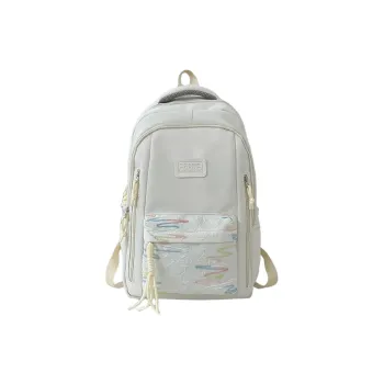 URBAN FOREST Nylon Backpack Regular Unisex White/Black/Pink/Burgundy/Blue
