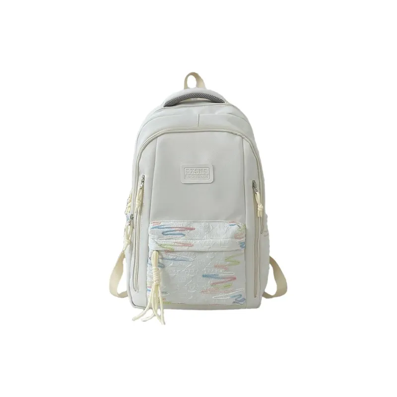URBAN FOREST Nylon Backpack Regular Unisex White/Black/Pink/Burgundy/Blue-0