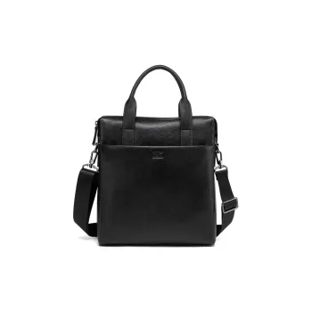SEPTWOLVES Cow Leather Handbag Regular Men's Black
