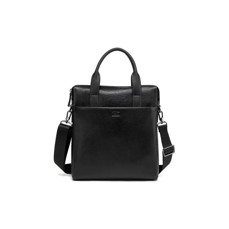 SEPTWOLVES Cow Leather Handbag Regular Men's Black-0