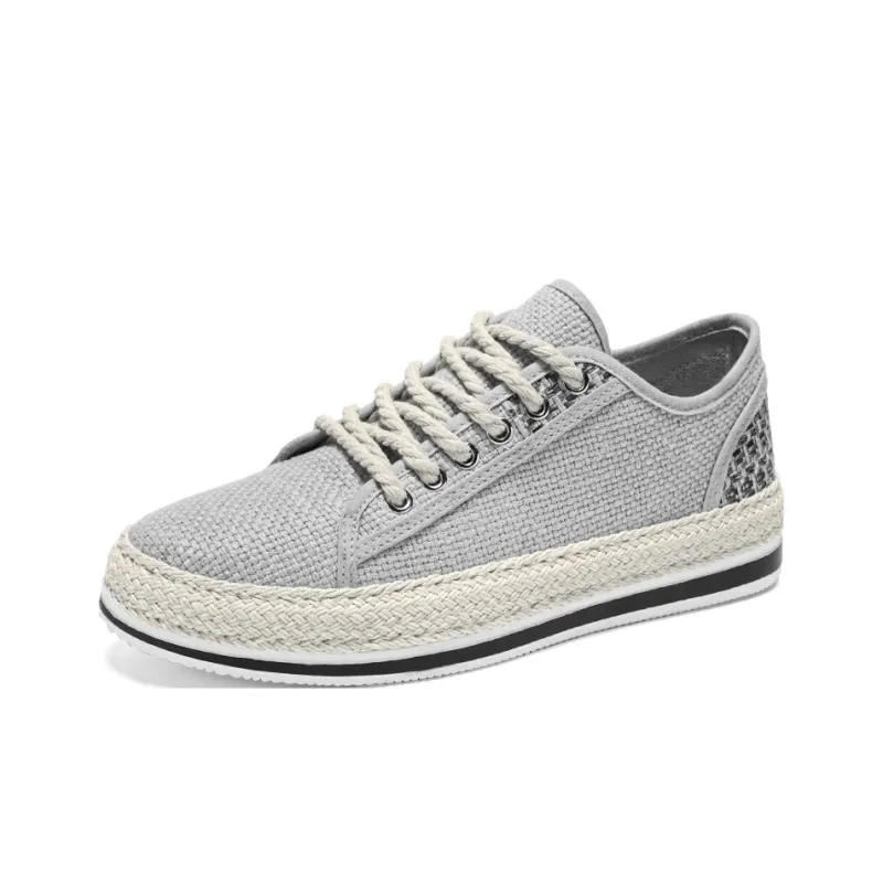 PLAY COBBLER Anti-Slip And Wear-Resistant Breathable Low-Top Canvas Shoes Men's-7