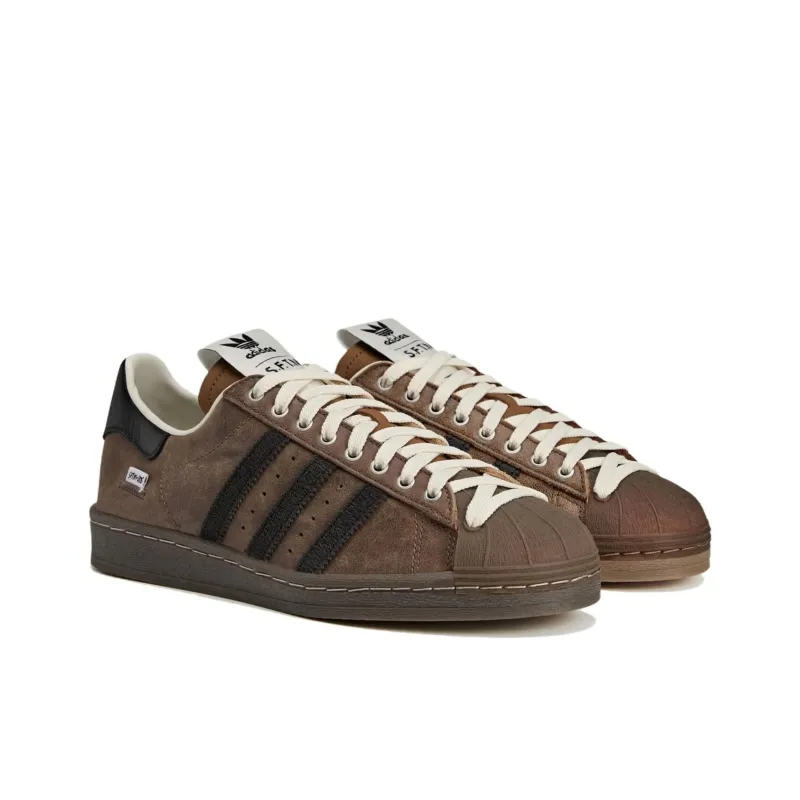 Adidas Superstar Song For The Mute Brown Black Women's-3