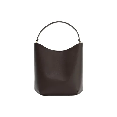 ZARA Polyurethane Shoulder Bag Women's Brown
