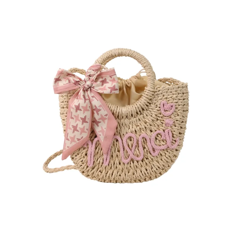 Yalu Woven Handbag Women's Orange/Yellow/Pink/Blue-13