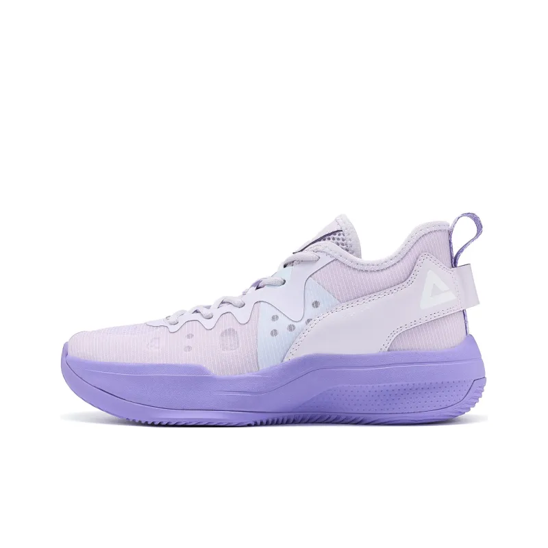 PEAK Lanying Cushioning Anti Slip And Wear Resistant Lightweight Rebound Low Top Basketball Shoes Women's Purple-0
