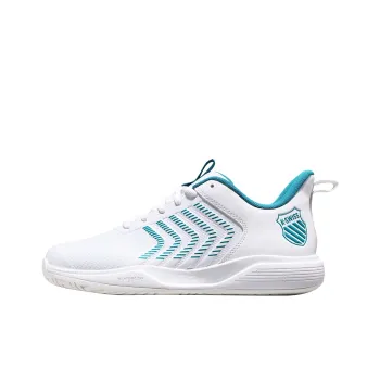 KSWISS Cushioned Slip Resistant Low Top Tennis Shoes Men's White Green