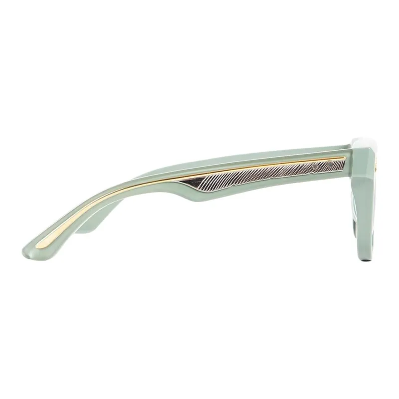 JACQUES MARIE MAGE Acetate Metal Square Sunglasses Unisex Green-2