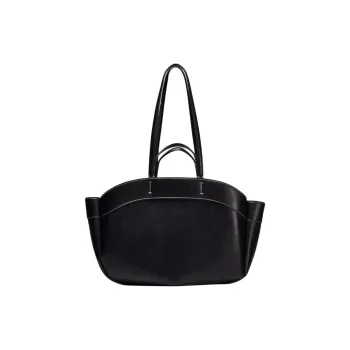 ZARA PU Handbag Large Size Women's Black