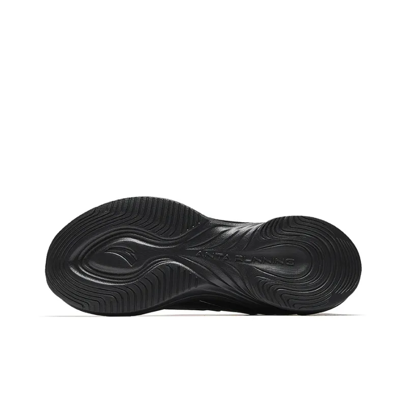 CHAOJIANTA Cushioning Slip Resistant And Abrasion Resistant Low Top Casual Running Shoes Men's Basic Black-4