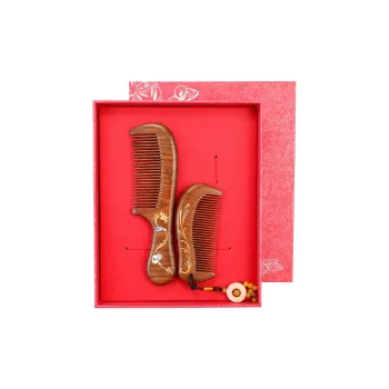 YUMEIREN Dragon And Phoenix Harmony Wedding Ceremony Engagement And Newlywed Chinese Style Comb Massage
