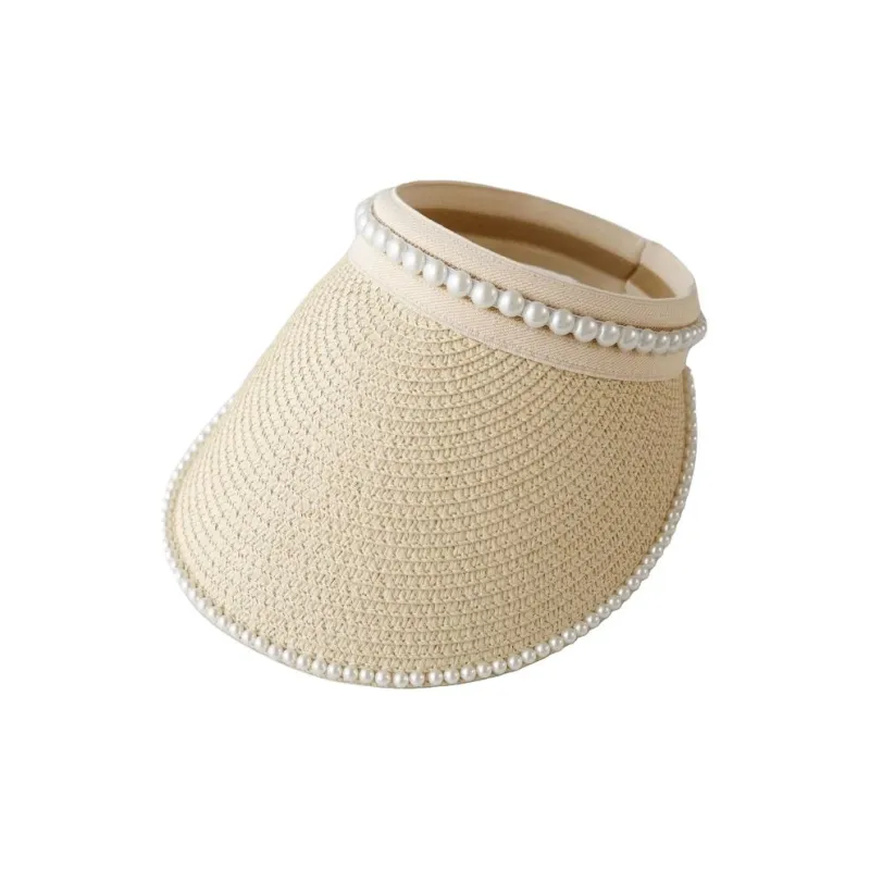 DZP Straw Woven Sun Protection Hats Unisex-2