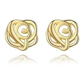 Silver 999 Fine Silver Stud Earrings Women's