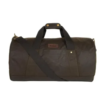 BARBOUR Waxed Travel Duffle Bag