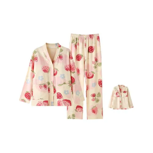 ZAO FU NIAO Pajama Set Women's 'Berry' Together