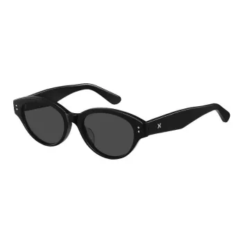 LOHO Plate Frame Cat Eye Sun Protection UV Protection Driving Sunglasses Individual Styling Women's Black
