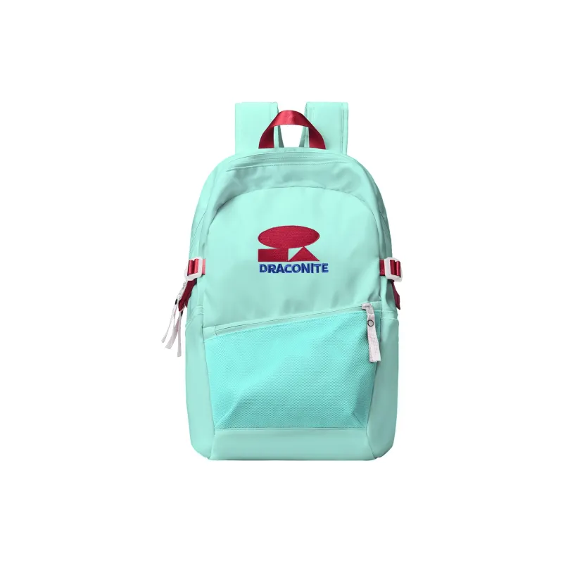 DRACONITE Polyester Student Backpack Regular Unisex Ecru-8