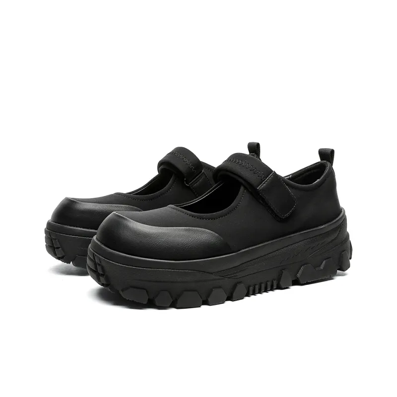 ESTEE GEEA Anti-Slip Wear-Resistant Breathable Lightweight Height Increasing Low-Top Casual Shoes Unisex Black-1