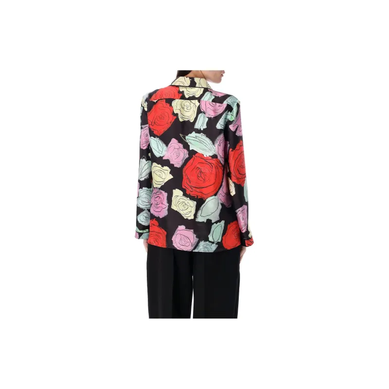 MARNI Floral Motif Twill Pijama Shirt-1