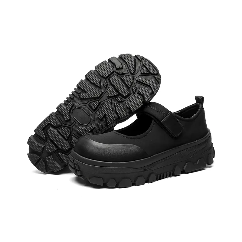 ESTEE GEEA Anti-Slip Wear-Resistant Breathable Lightweight Height Increasing Low-Top Casual Shoes Unisex Black-4