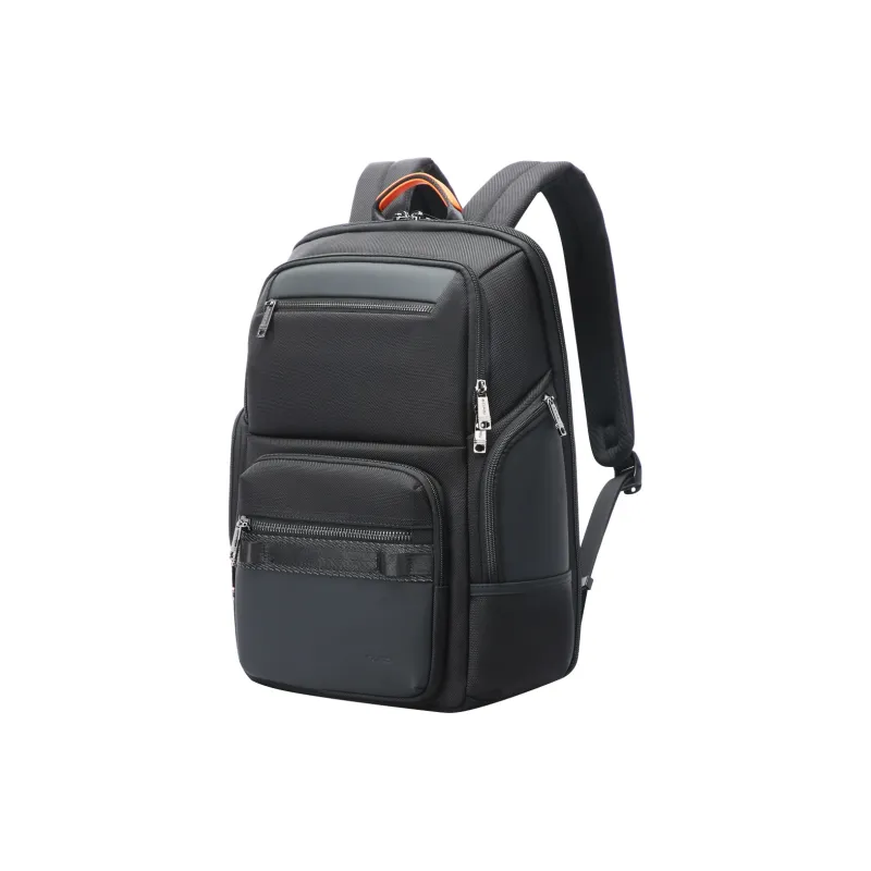 BOPAI Fabric Backpack Regular Men's Black/Black Red-1