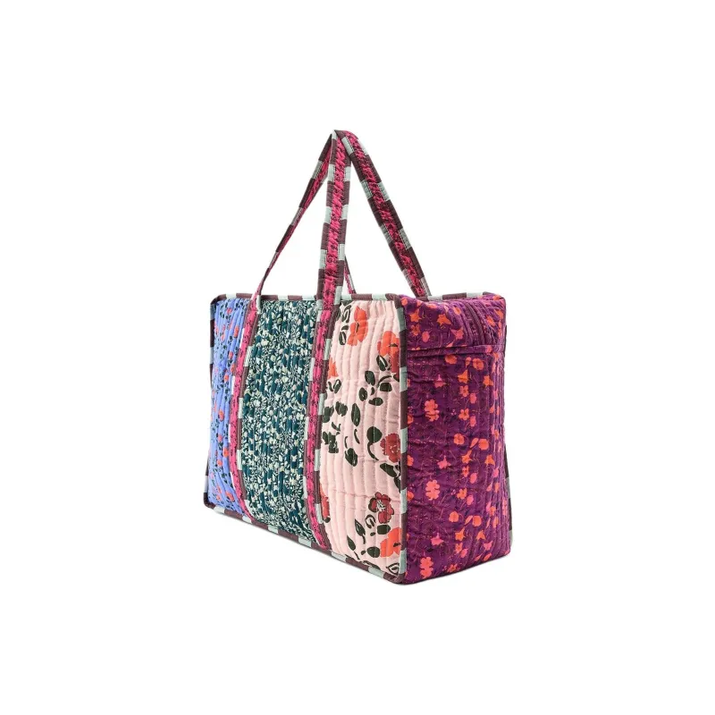 ZARA Cotton Travel Bag Women's Multicolor-1
