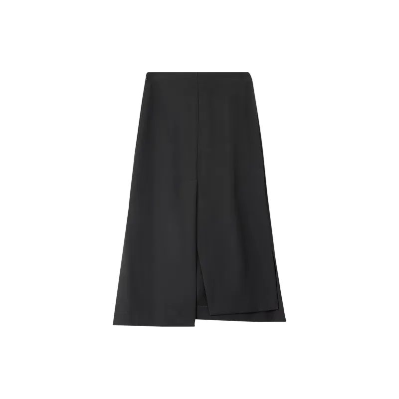 SENTUBILA Casual Long Skirt Women's Black-1