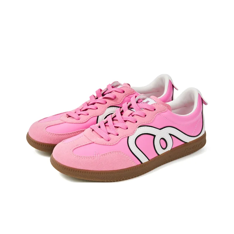 MOOD LIKE ME Low Top Cat Step German Army Trainers Skateboard Shoes Unisex Tiger Pink-2