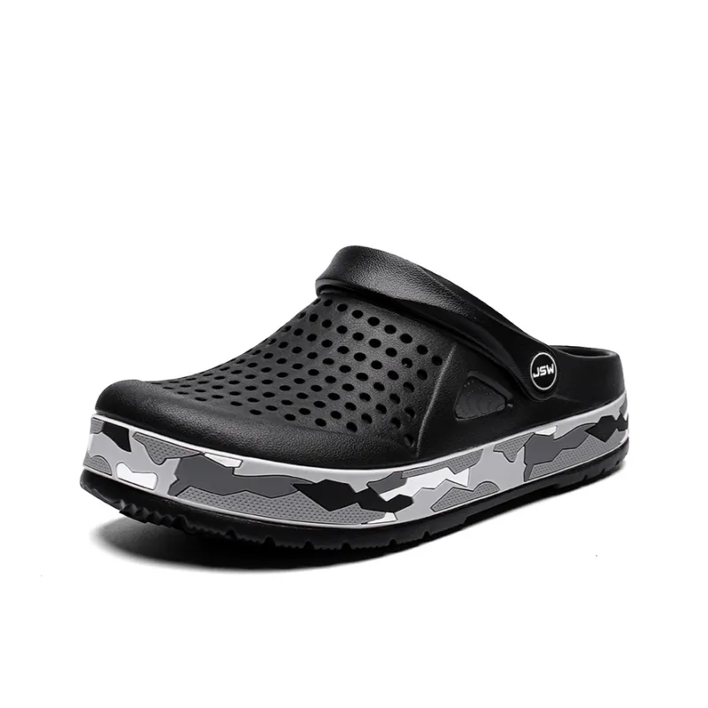 JEANSWEST Fashion Niche Design, Cloud Like Clogs Men's-1