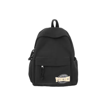Travel Nylon Backpack Regular Unisex Black/Ecru/Red/Pink/Light Blue