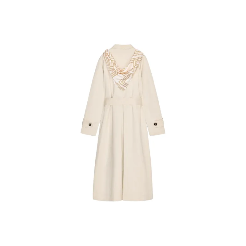 ZARA Trench Coat Unisex Light Beige-1