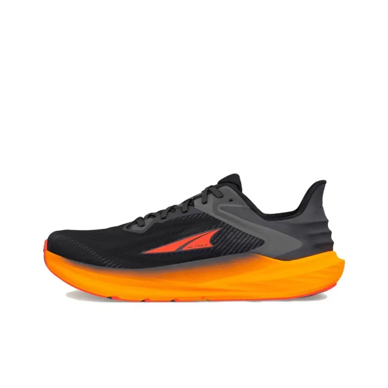 Altra Anti Slip Wear Resistant Low Top Running Shoes Men's Black Orange-1