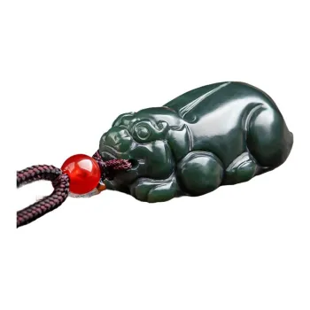 Royal Heaven's Choice Pendants Green Jade Unisex