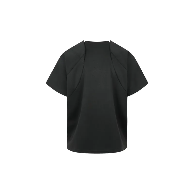 VINMUK Regular T Shirt Unisex Black-1