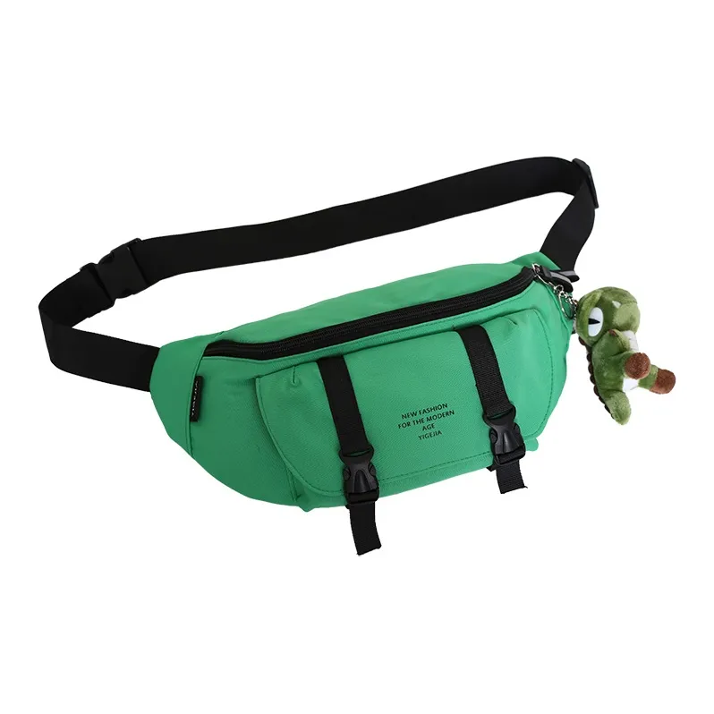 GOBLIN SHARKS 1759 Nylon Sling Bag Regular Unisex Black/Yellow/Green/Blue/Burgundy-7