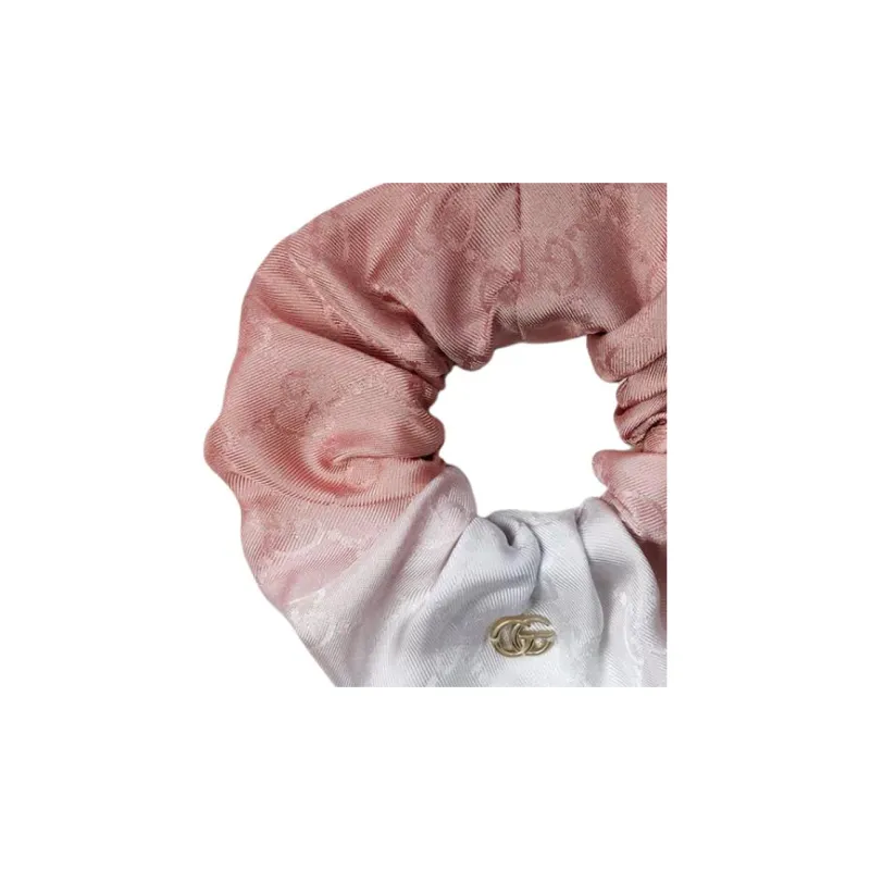 GUCCI Silk Hair Tie Women's Pink-1