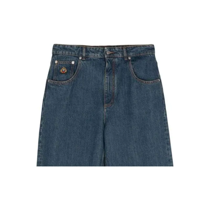 BALLY Logo embroidered Tapered Jeans-3